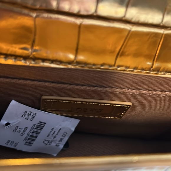 J Crew gold croc lady bag - Picture 2 of 8